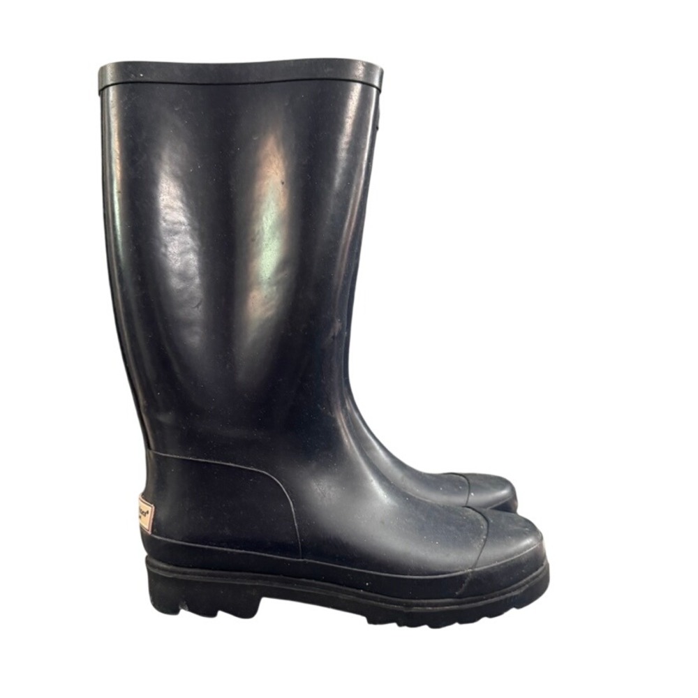 Vineyard Vines Marthas Vineyard Navy Blue Rubber Rain Boots Mens 6 Womens 9